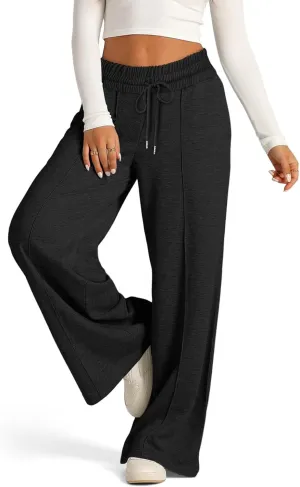 Baggy Wide Leg Sweatpants for Women Casual High Waisted Lounge Pants with Pockets Trendy Y2k Lightweight Joggers Pant