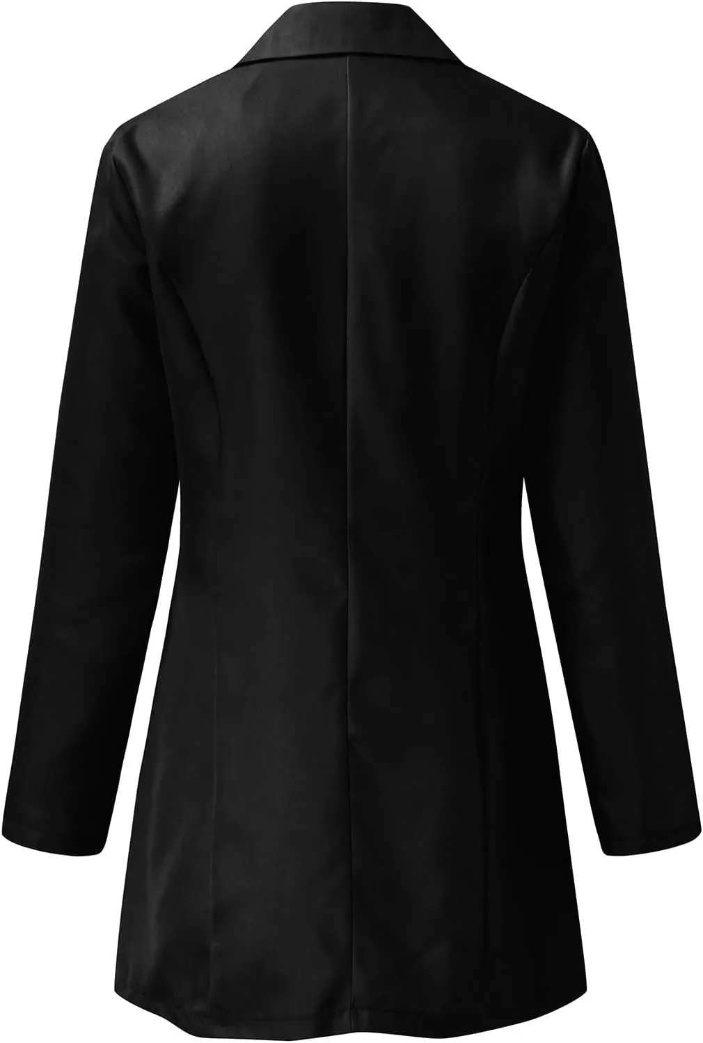Blazer for Women Button Long Sleeve Lapel Pocket Mid-Length Style Casual Business Outdoor Simple Dressy Suit Jackets