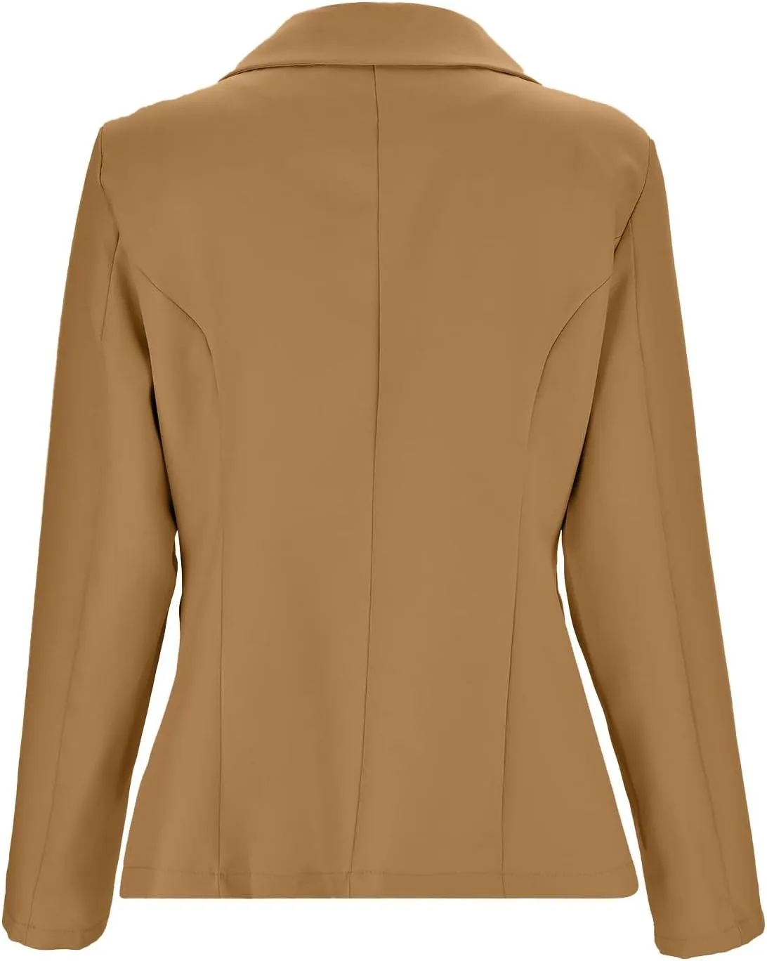 Blazer for Women Lapel 3/4 Sleeve Pocket Elegant Temperament Casual Business Outdoor Solid Color Dressy Suit Jackets
