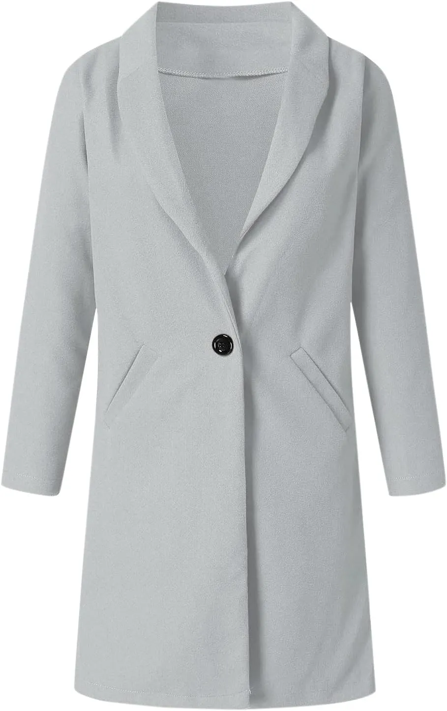 Blazers for Women Fall Fashion Single Breasted Overcoat Jacket Long Sleeve Open Front Cardigans Work Suit 2024 Blazer