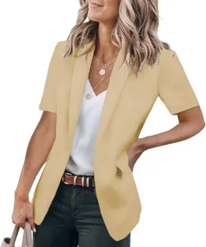 Blazers for Women Vest Sleeveless Blazers Lightweight Vests Business Casual Blazer Work Office Outfits Summer Jacket