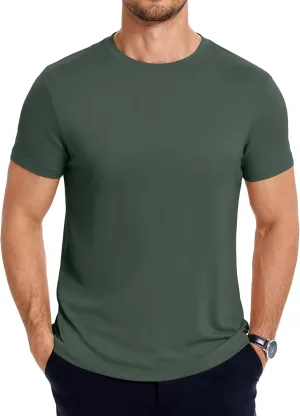 COOFANDY Men's Short Sleeve T-Shirts Crew Neck Casual Summer T Shirts 1-3 Pack Basic Tee Shirt