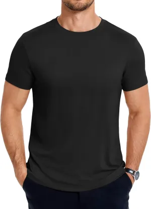 COOFANDY Men's Short Sleeve T-Shirts Crew Neck Casual Summer T Shirts 1-3 Pack Basic Tee Shirt