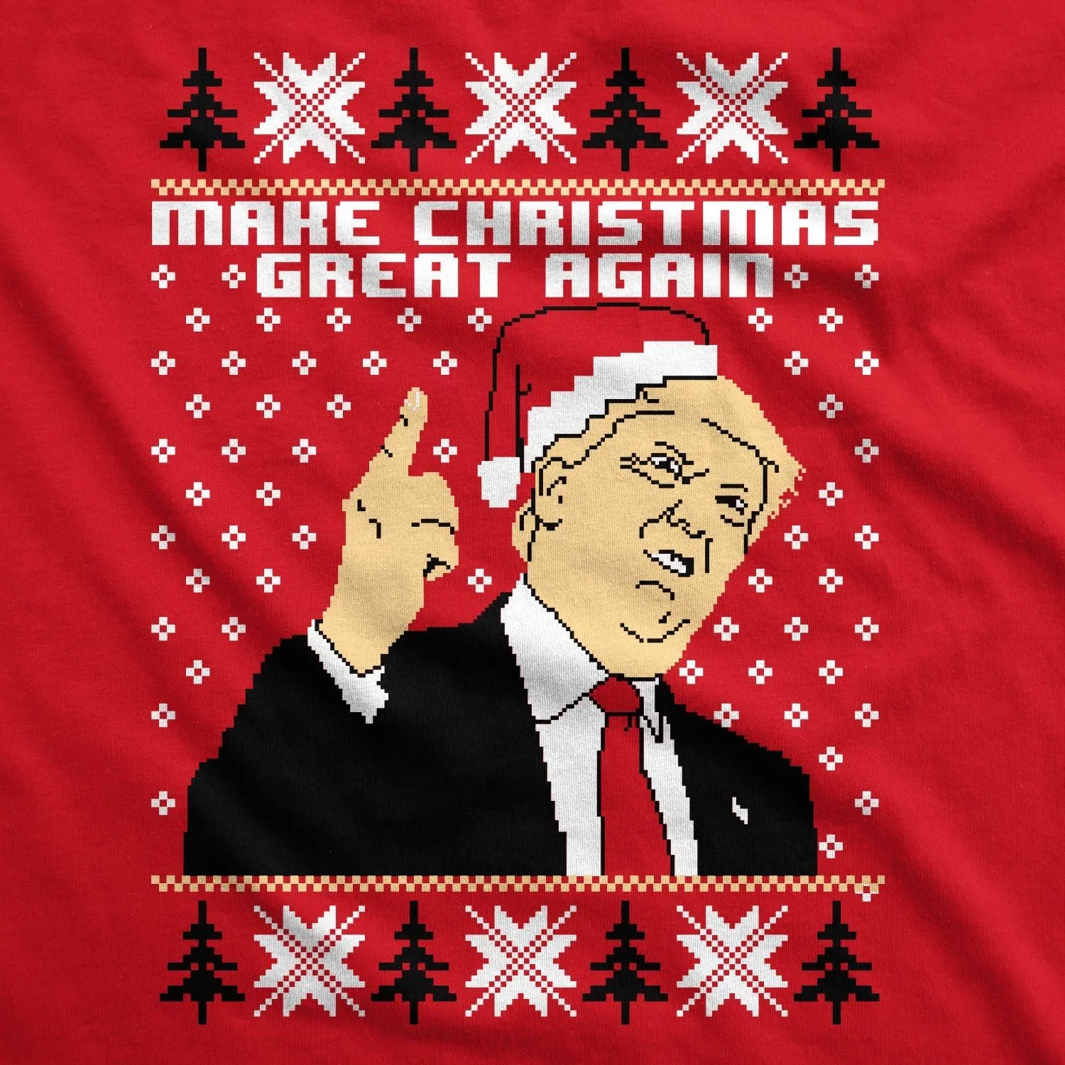 Crazy Dog T-Shirts Make Christmas Great Again Funny Ugly Christmas Sarcastic Graphic Men Sweatshirt