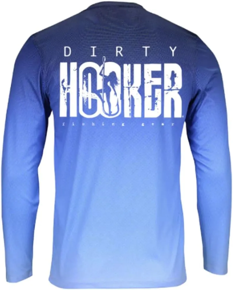 Dirty Hooker Fishing Gear Dry Fit Long Sleeve Fishing Shirt for Men - Uv Protection Fishing Shirts for Men - Fishing Clothes