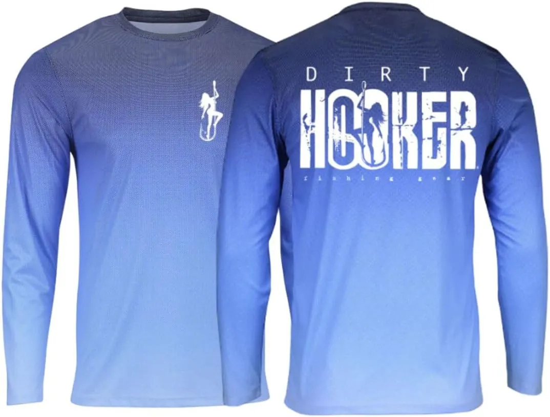 Dirty Hooker Fishing Gear Dry Fit Long Sleeve Fishing Shirt for Men - Uv Protection Fishing Shirts for Men - Fishing Clothes