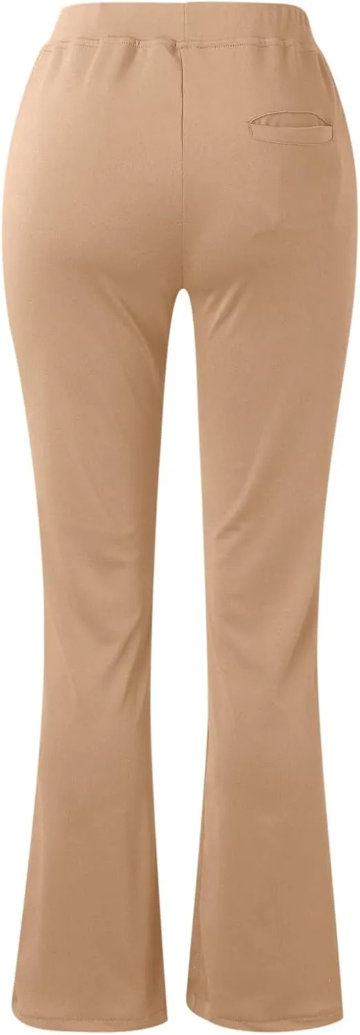 Dress Pants Women Business Casual Office Work Pants Premium Stretch Yoga Pants Straight Leg Bootcut Slacks Pants