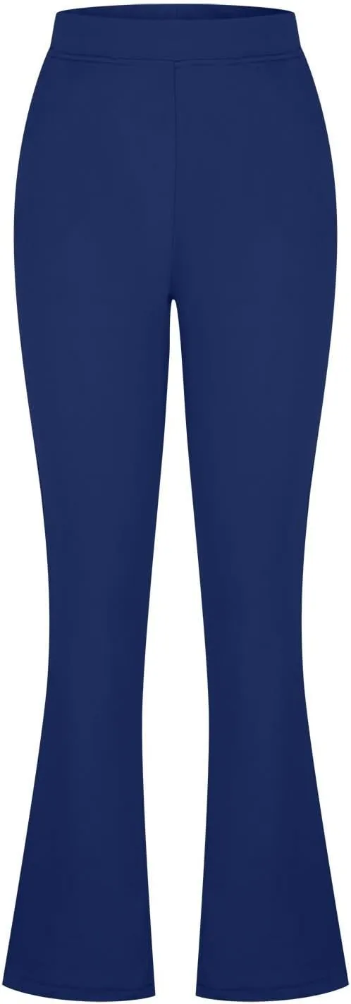 Dress Pants Women Tummy Control Workout Yoga Pants Business Casual High Waist Bootcut Work Pants Lounges with Pockets