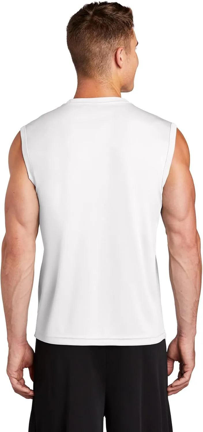 DRIEQUIP Mens Sleeveless Moisture Wicking Muscle T-Shirts. XS-4XL