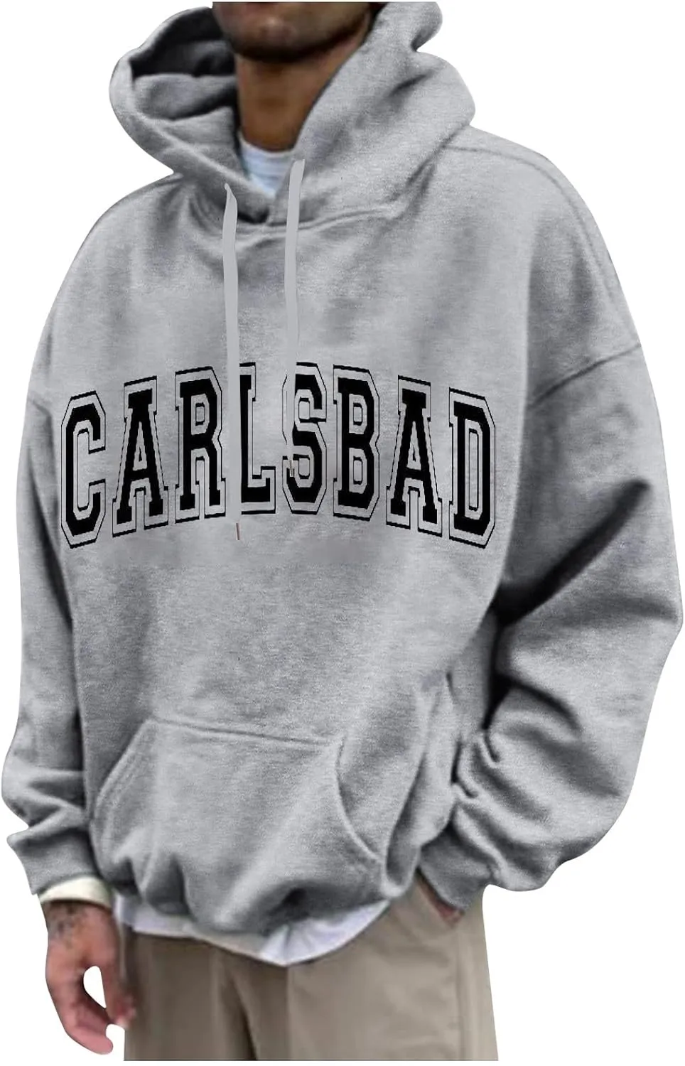 DuDubaby Mens Hoodies Print Fashion Loose Unisex Oversized Lightweight Long-Sleeved Fall Hoodies With Designs