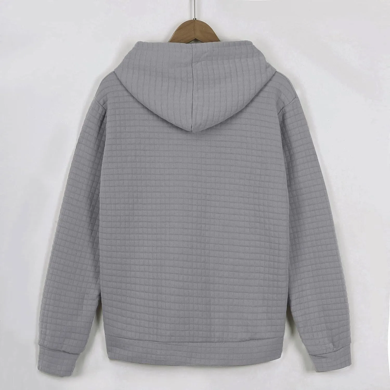 DuDubaby Men's Winter Casual Hoodie Warm Long Sleeves Sweatshirt Coat Jacket Sweater