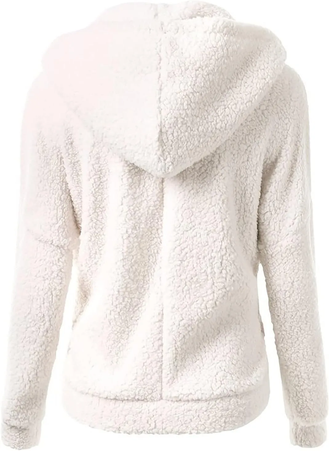 Fall Jackets for women 2024 Faux Fur Sherpa Jacket Fuzzy Hooded Jacket Winter Coats Shearling Outwear Shaggy Coat