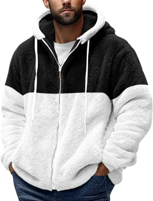Fuzzy Hoodie Men Fleece Sweater Lightweight Jackets Long Sleeve Classic Multicolor Sweatshirts