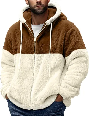 Fuzzy Hoodie Men Fleece Sweater Lightweight Jackets Long Sleeve Classic Multicolor Sweatshirts