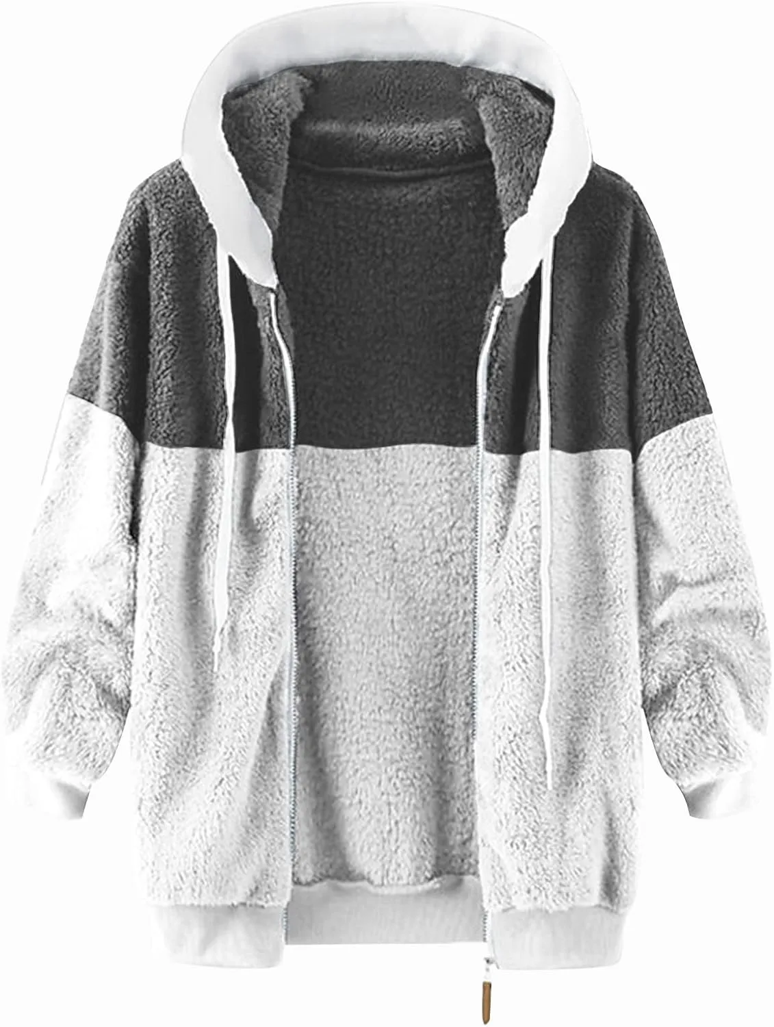 Fuzzy Hoodie Men Fleece Sweater Lightweight Jackets Long Sleeve Classic Multicolor Sweatshirts
