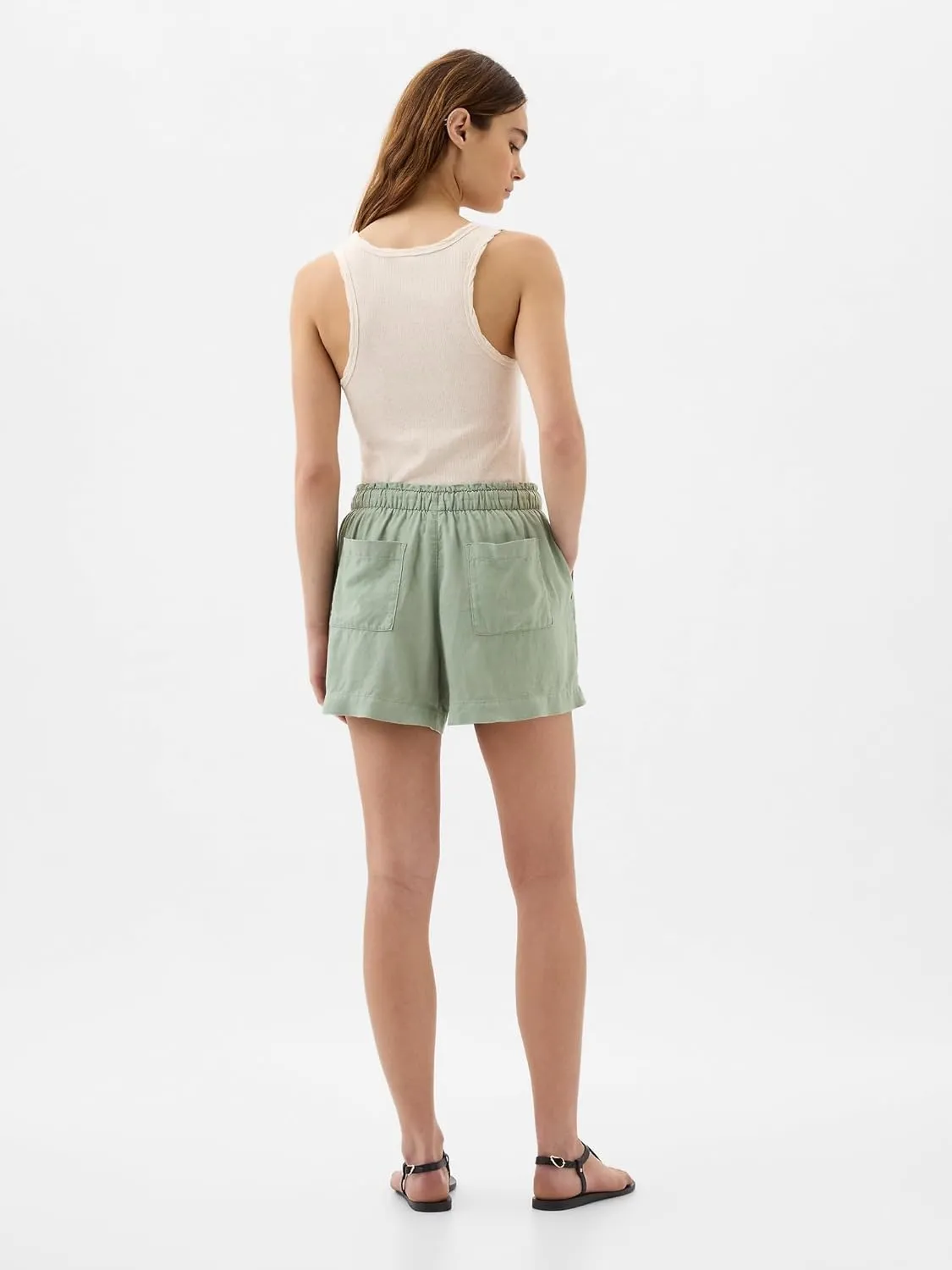 GAP Women's Linen Pull-on Short