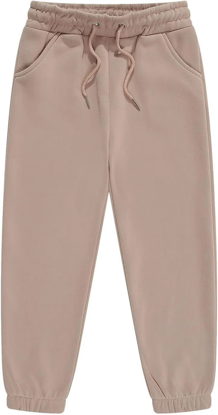 Girls Boys and Toddlers' Sweatpants Trouser Toddler Kids Casual Athletic Pants Pull-On Jogger Pants with Pockets