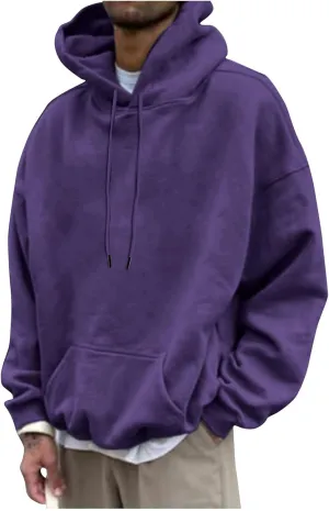 Graphic Hoodies For Men Oversized Lightweight Drewing Hooded Plush Warm With Pocket Pullover Big And Tall Sweatshirt