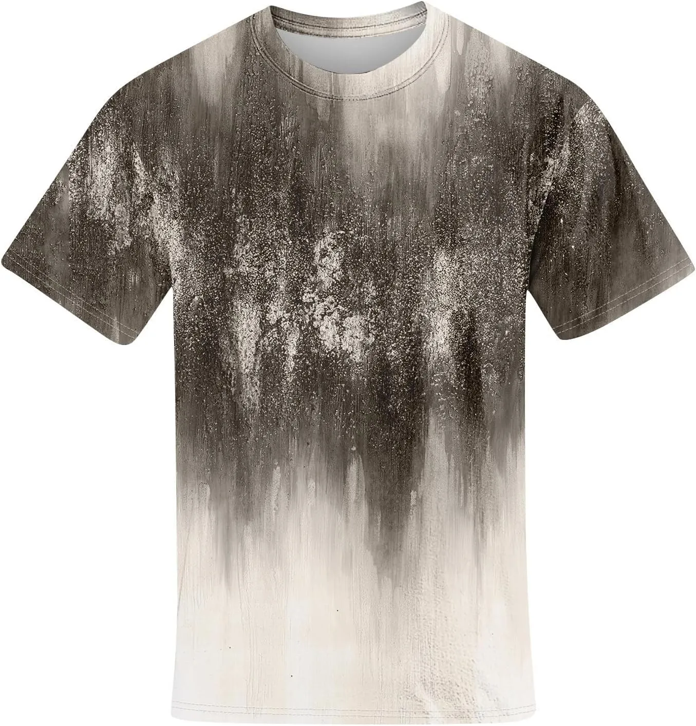 Graphic Shirts for Men Casual Fashion Short Sleeve Printed Crewneck Big and Tall Summer Beach Tshirts Loose Fit Shirt