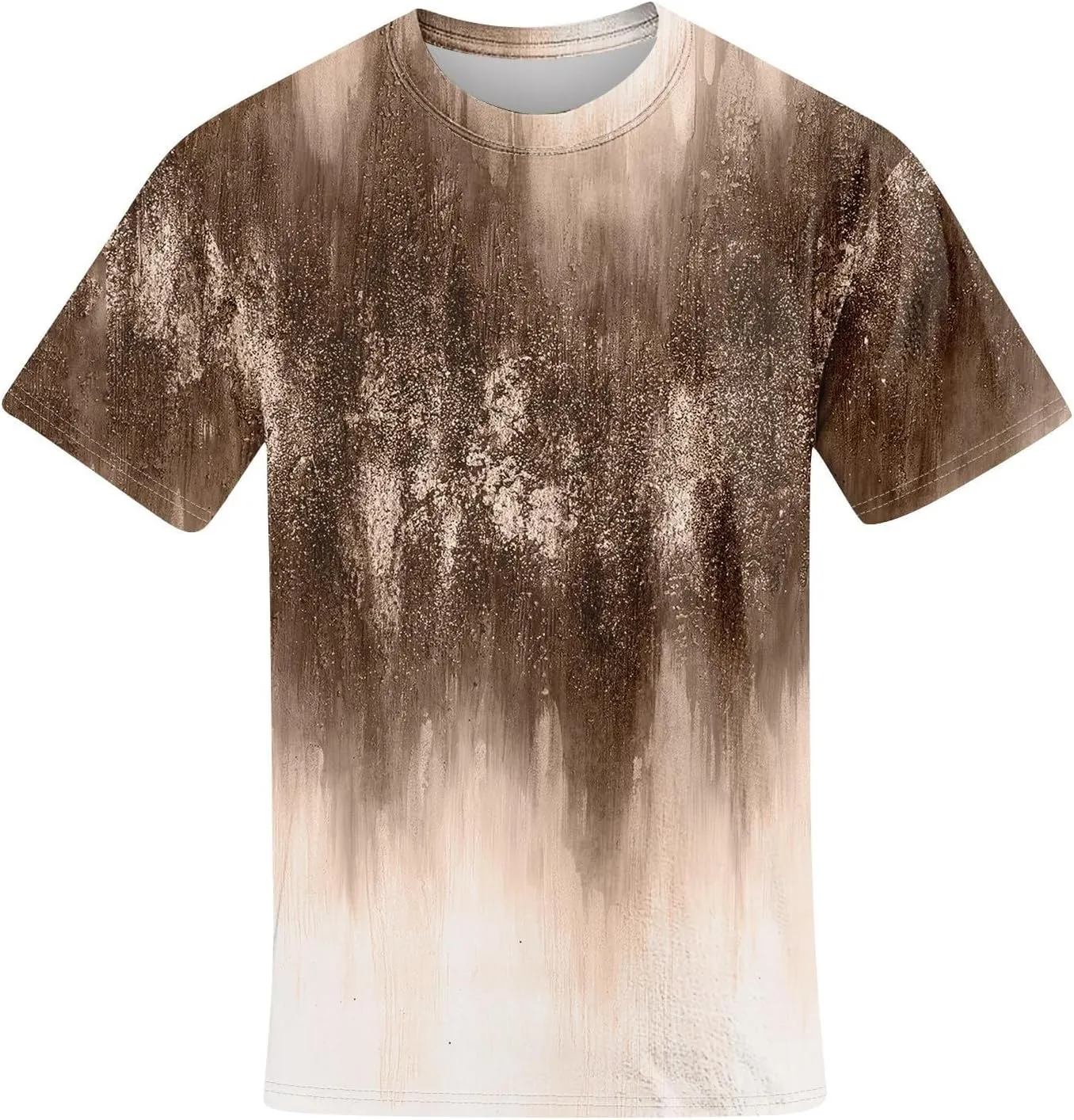Graphic Shirts for Men Casual Fashion Short Sleeve Printed Crewneck Big and Tall Summer Beach Tshirts Loose Fit Shirt
