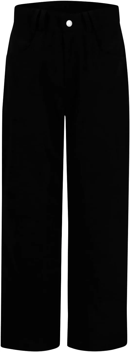 Gumipy Womens Corduroy Pants Trendy Casual Trousers Pants Loose Comfy Mid Rise Straight Leg Pants Lounge Pants with Pockets