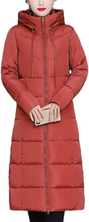 Haitpant Woman Down Jacket, Winter Parkas Long Down Coats, Down Jacket For Women, Long Jacket Puffer Jacket Coats