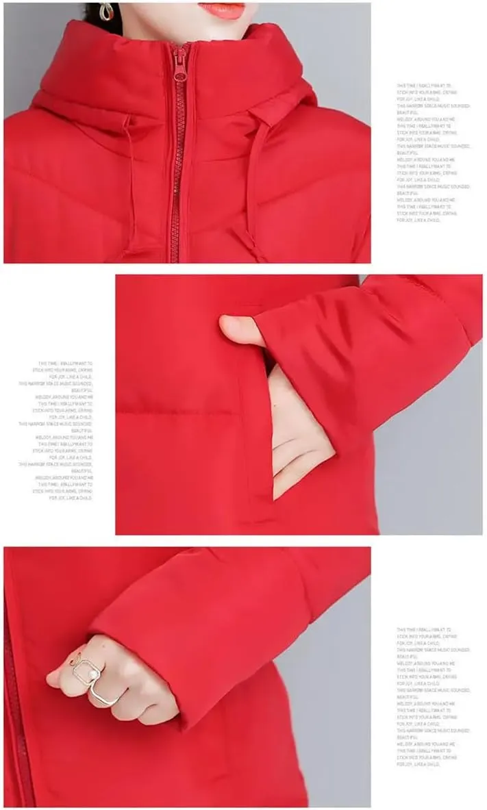 Haitpant Woman Down Jacket, Winter Parkas Long Down Coats, Down Jacket For Women, Long Jacket Puffer Jacket Coats