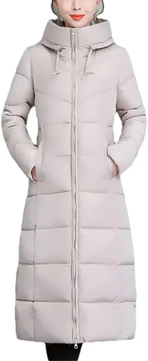 Haitpant Woman Down Jacket, Winter Parkas Long Down Coats, Down Jacket For Women, Long Jacket Puffer Jacket Coats