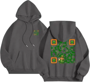 Hoodies for Women Plus Size Casual Long Sleeve Graphic Hoodies Drawstring Pullover Sweatshirts with Pocket
