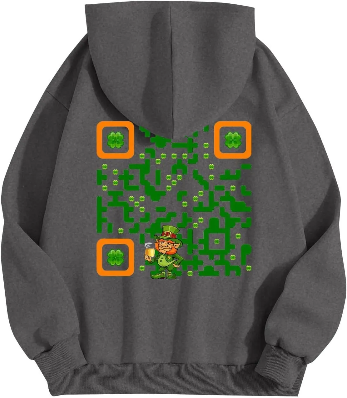 Hoodies for Women Plus Size Casual Long Sleeve Graphic Hoodies Drawstring Pullover Sweatshirts with Pocket