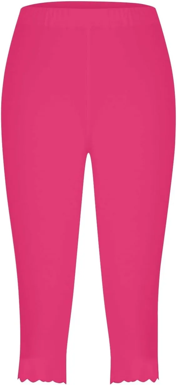 LCMTWX Cargo Pants Women Cropped Elastic Pants for Women Fashion Casual Fashion Shorts Women's Capris and Cropped Pants