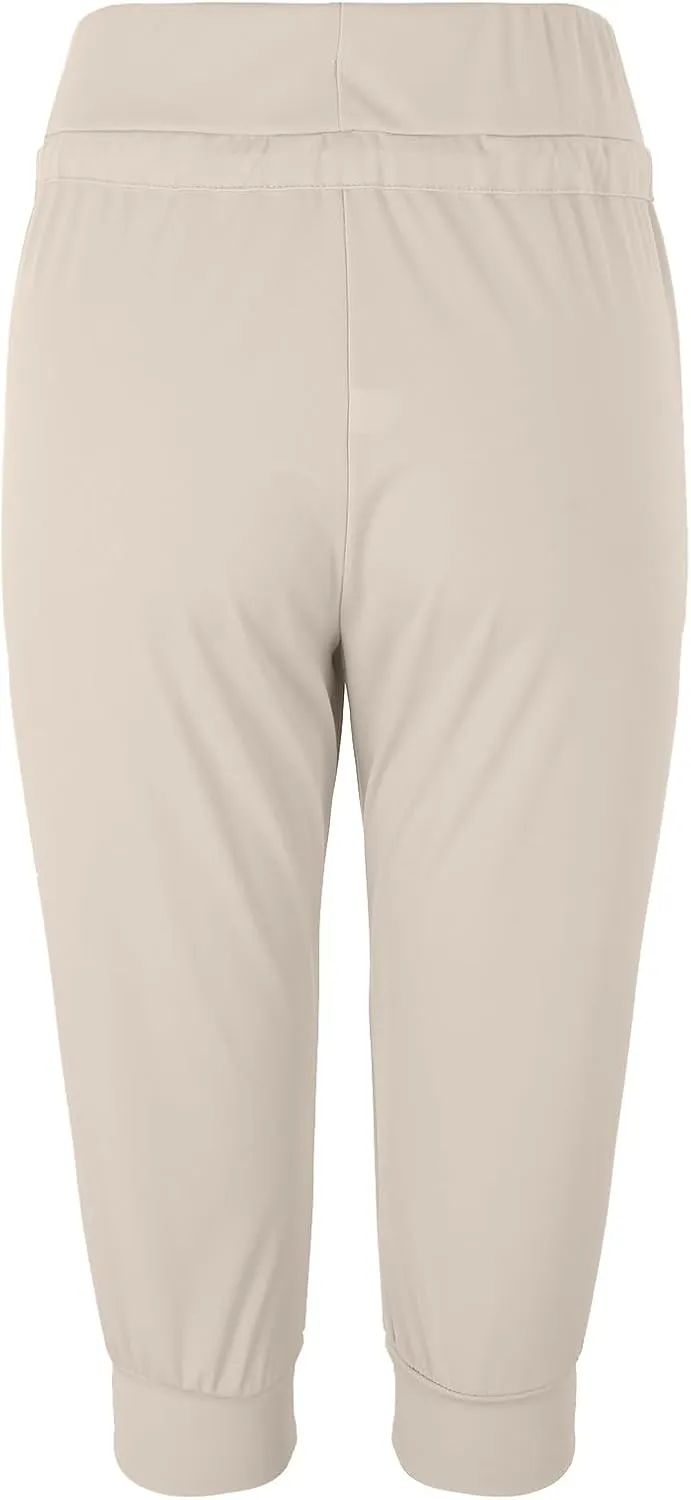 LCMTWX Cargo Pants Women Cropped Elastic Pants for Women Fashion Casual Fashion Shorts Women's Capris and Cropped Pants