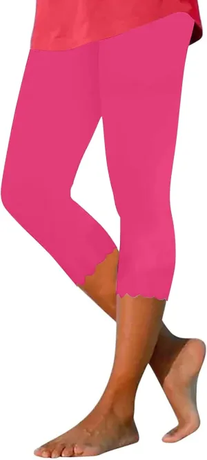 LCMTWX Cargo Pants Women Cropped Elastic Pants for Women Fashion Casual Fashion Shorts Women's Capris and Cropped Pants