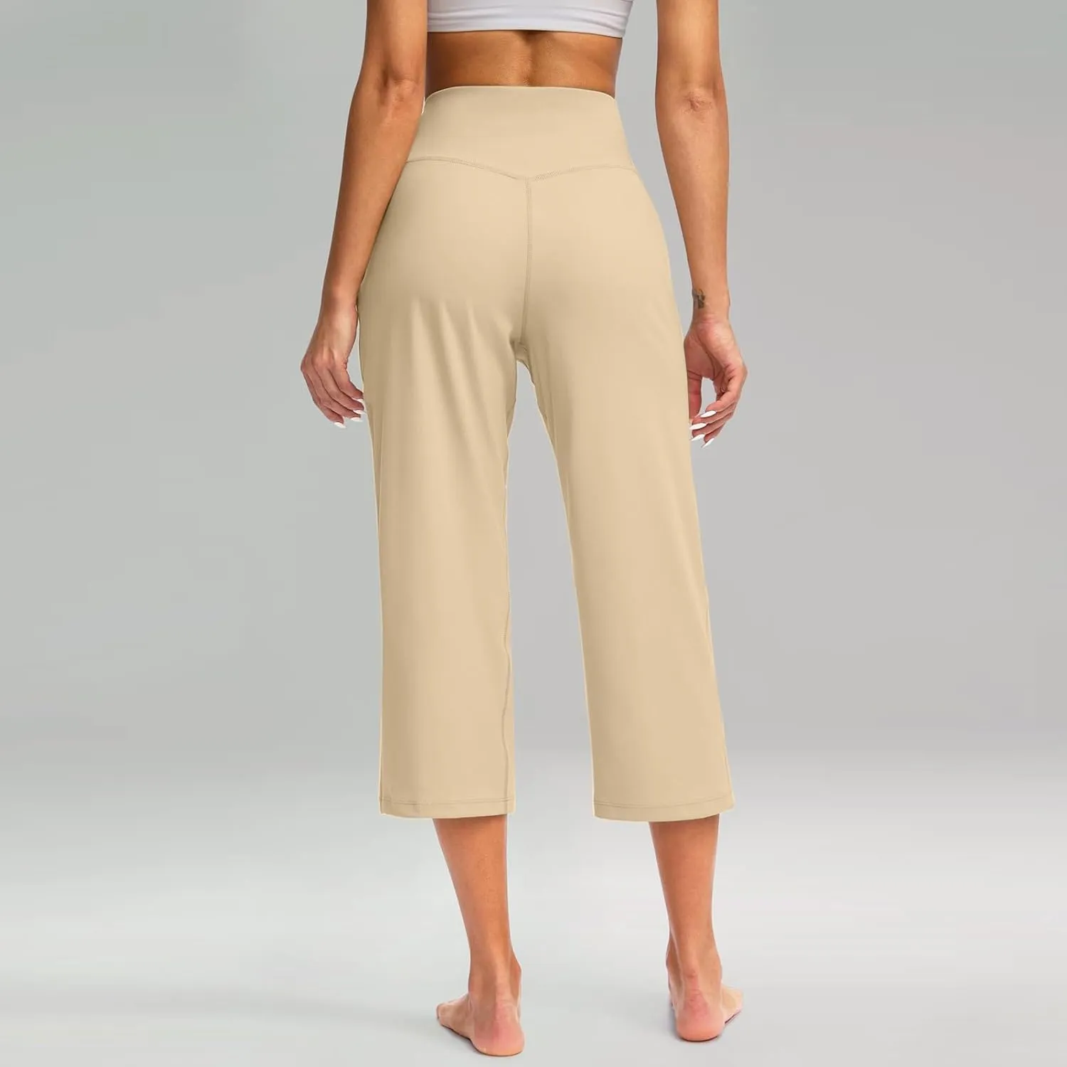 LCMTWX Cargo Pants Women Cropped Elastic Pants for Women Fashion Casual Fashion Shorts Women's Capris and Cropped Pants