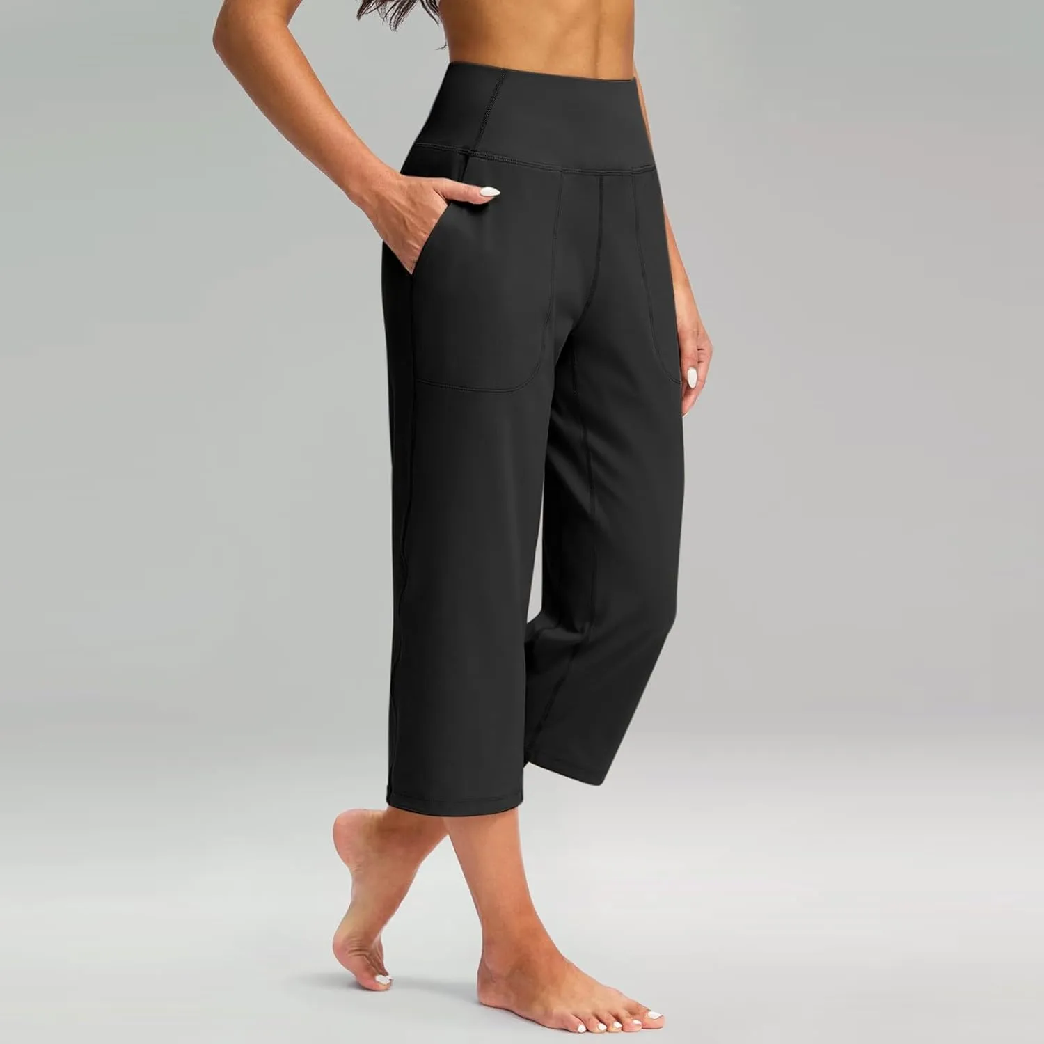LCMTWX Cargo Pants Women Cropped Elastic Pants for Women Fashion Casual Fashion Shorts Women's Capris and Cropped Pants