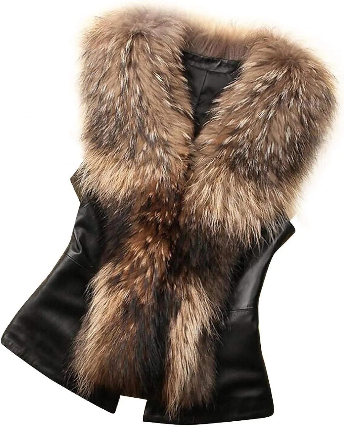 LCMTWX Fur Coats For Women Faux Women Blends Outwear Vest Coat Jacket Winter Women's Coat Fur Jackets For Women Pink Fur