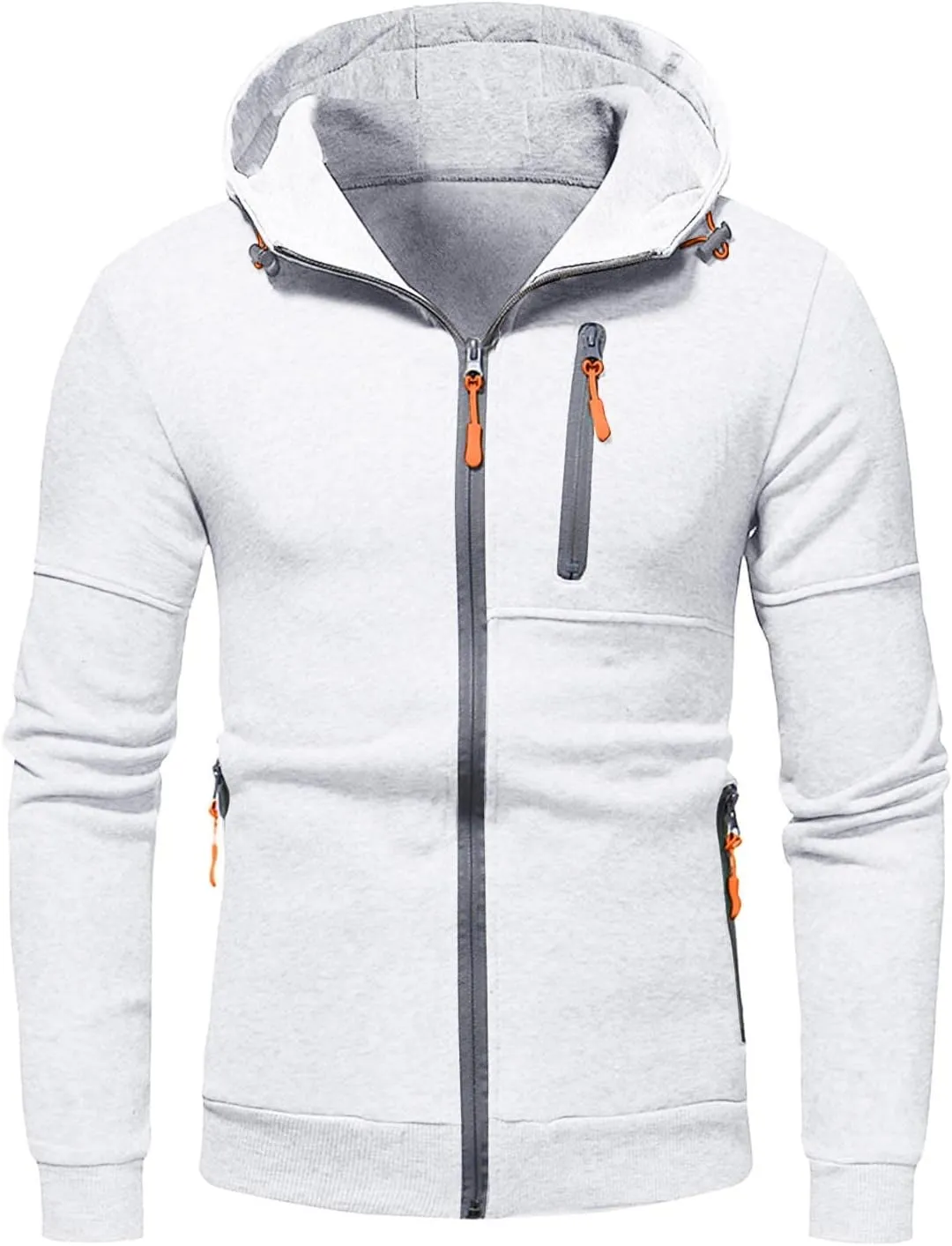 LCMTWX Men Hoodies Casual Hoodies for Men Casual Slim Sleeve Hooded Long Christmas Men's Men's Full Zip Long Sleeve Men