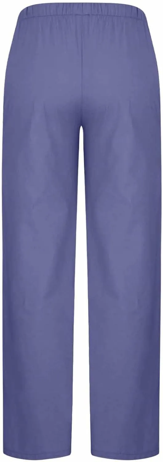 Lounge Pants Women Flowy Beach Pants Linen Palazzo Pants Summer Elastic Pants Workout Soft Pants Long Trousers