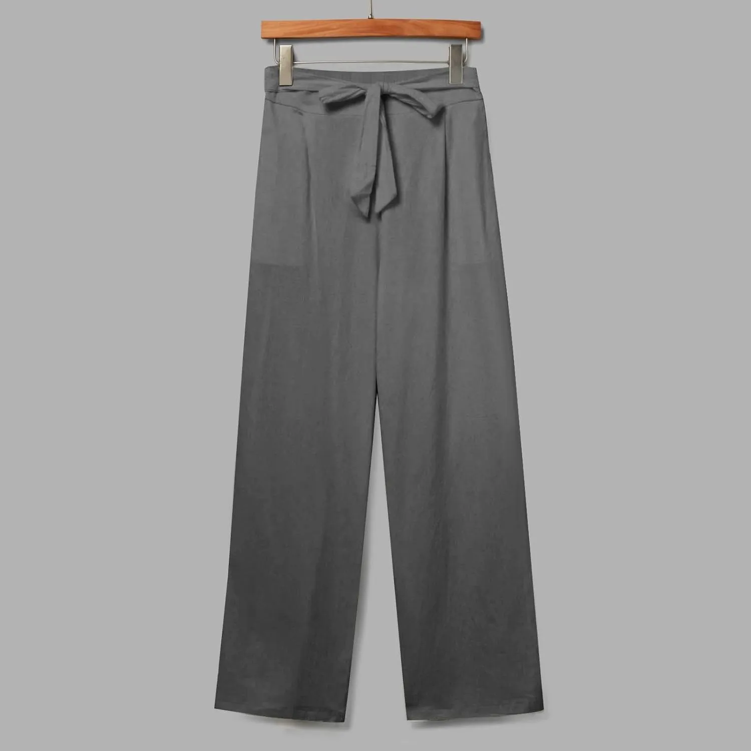 Lounge Pants Women Flowy Beach Pants Linen Palazzo Pants Summer Elastic Pants Workout Soft Pants Long Trousers