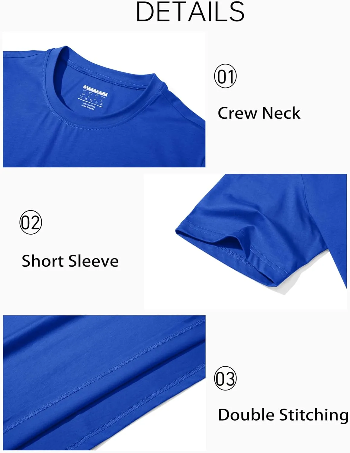 MAGCOMSEN Men's T-Shirts Short Sleeve Crew Neck Cotton Tshirts Casual Summer T Shirts Classic Basic Tees