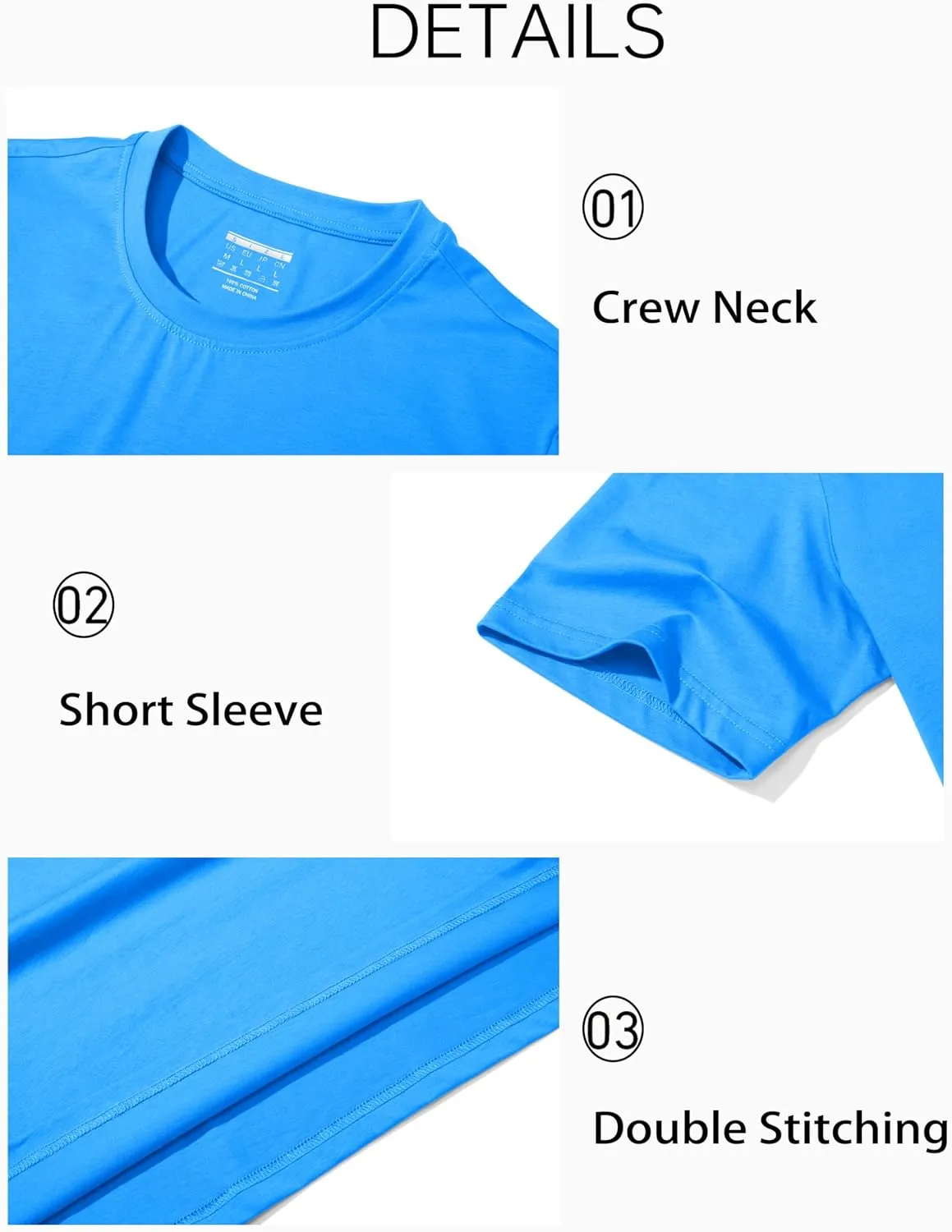 MAGCOMSEN Men's T-Shirts Short Sleeve Crew Neck Cotton Tshirts Casual Summer T Shirts Classic Basic Tees