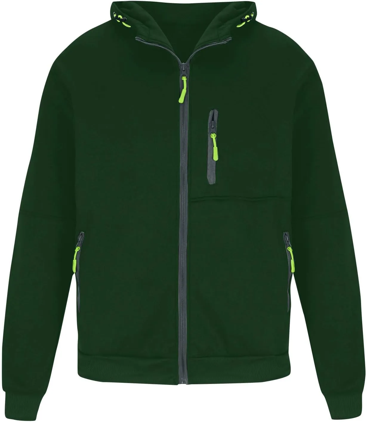 Men Zip up Hoodie Plain Fashion Sweatshirt Lightweight Casual Jackets Fall Sweaters with Pockets