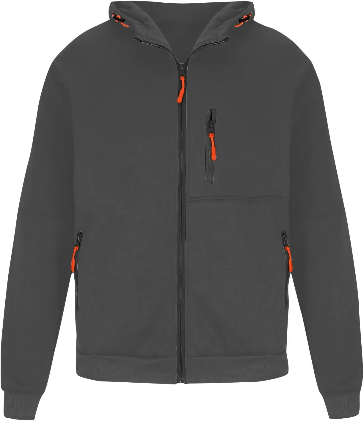 Men Zip up Hoodie Plain Fashion Sweatshirt Lightweight Casual Jackets Fall Sweaters with Pockets