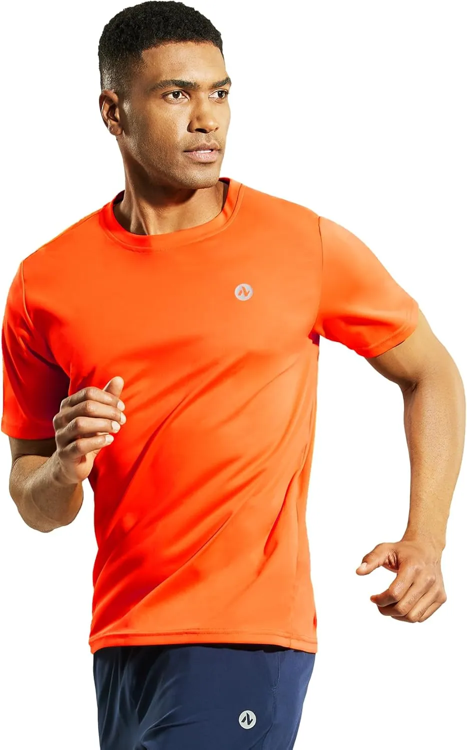 Mens Athletic Running Dry Fit T-Shirts Workout Gym Short Sleeve Crewneck UPF 50  UV Sun Protection Active Tee
