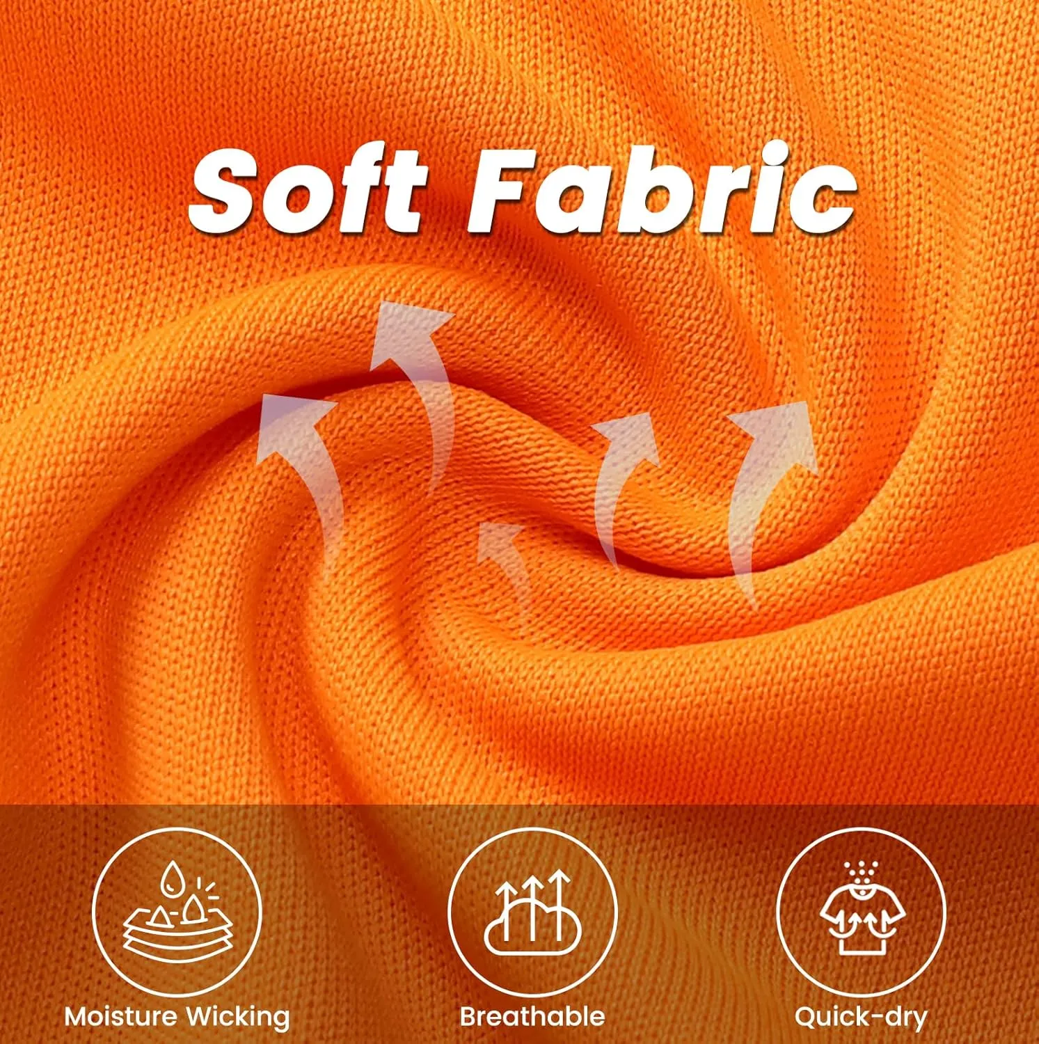 Mens Athletic Running Dry Fit T-Shirts Workout Gym Short Sleeve Crewneck UPF 50  UV Sun Protection Active Tee