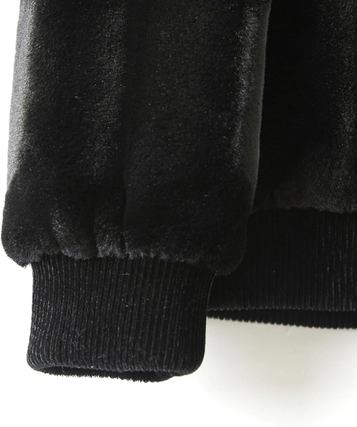Men's Classic Fluffy Faux Fur Coat Plush Faux Fur Winter Bomber Jacket Turndown Collar Luxury Fleece Coats