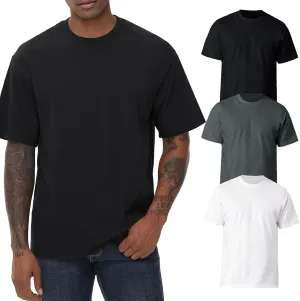Mens Cotton T Shirts Short Sleeve Crew Neck Basic T-Shirt Essentials Crewneck Cotton T-Shirts Tees for Men