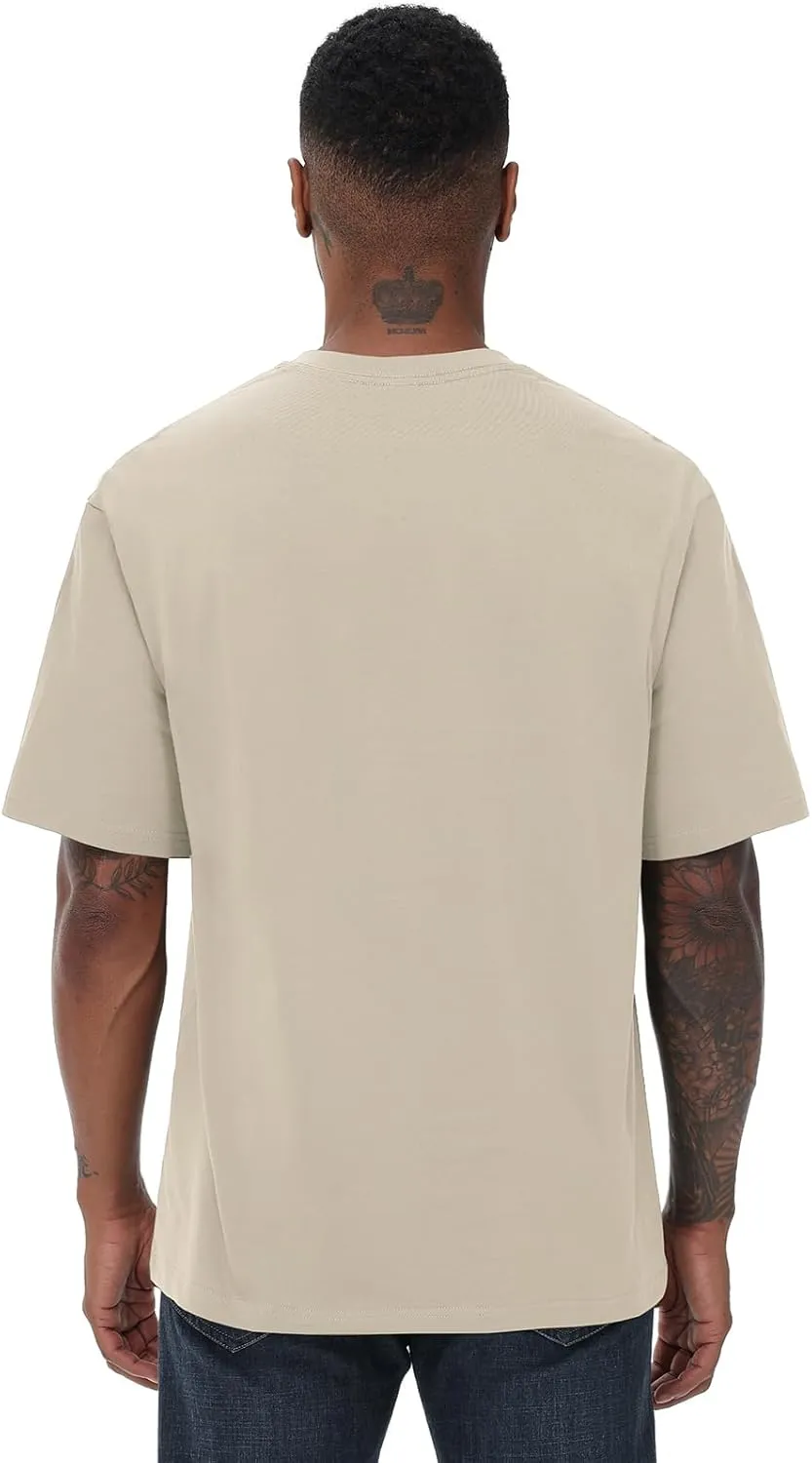 Mens Cotton T Shirts Short Sleeve Crew Neck Basic T-Shirt Essentials Crewneck Cotton T-Shirts Tees for Men