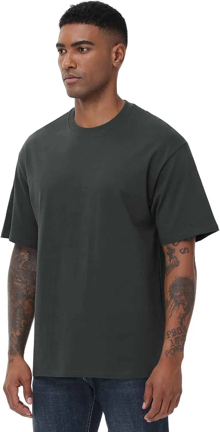 Mens Cotton T Shirts Short Sleeve Crew Neck Basic T-Shirt Essentials Crewneck Cotton T-Shirts Tees for Men