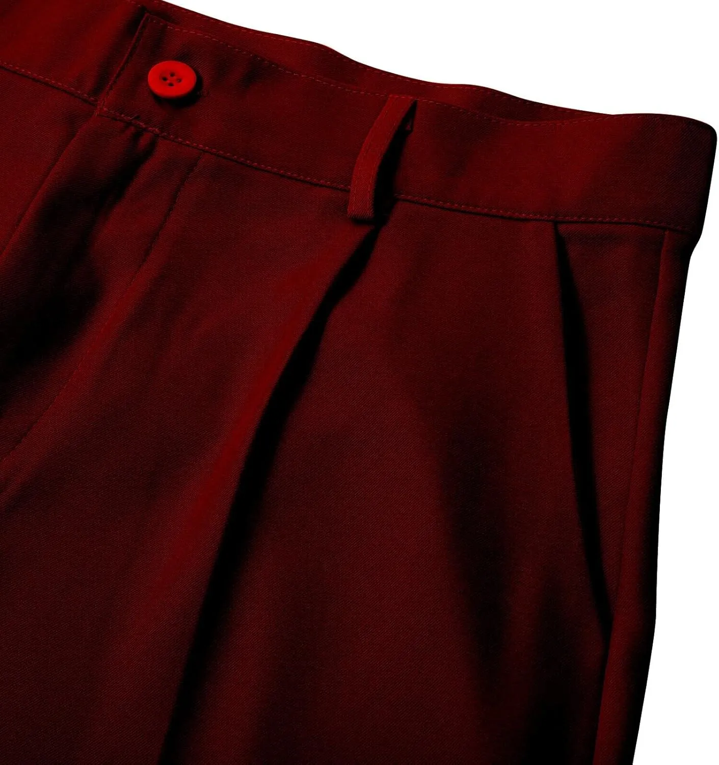 Mens Dress Pants Wide Leg Pleat Front Long Pants High Waisted Button Zipper Fly Suit Trousers Business Work Clothes